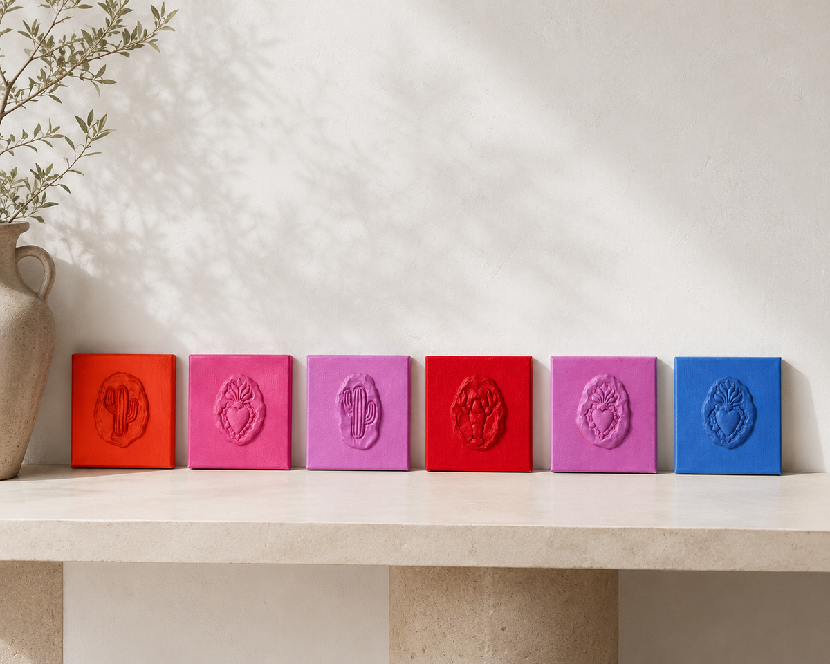 The Cactus, Sacred Heart & Lobster: The Symbols Behind Our Mini Ceramica Canvases