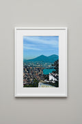 Naples view with Mount Vesuvius in the background