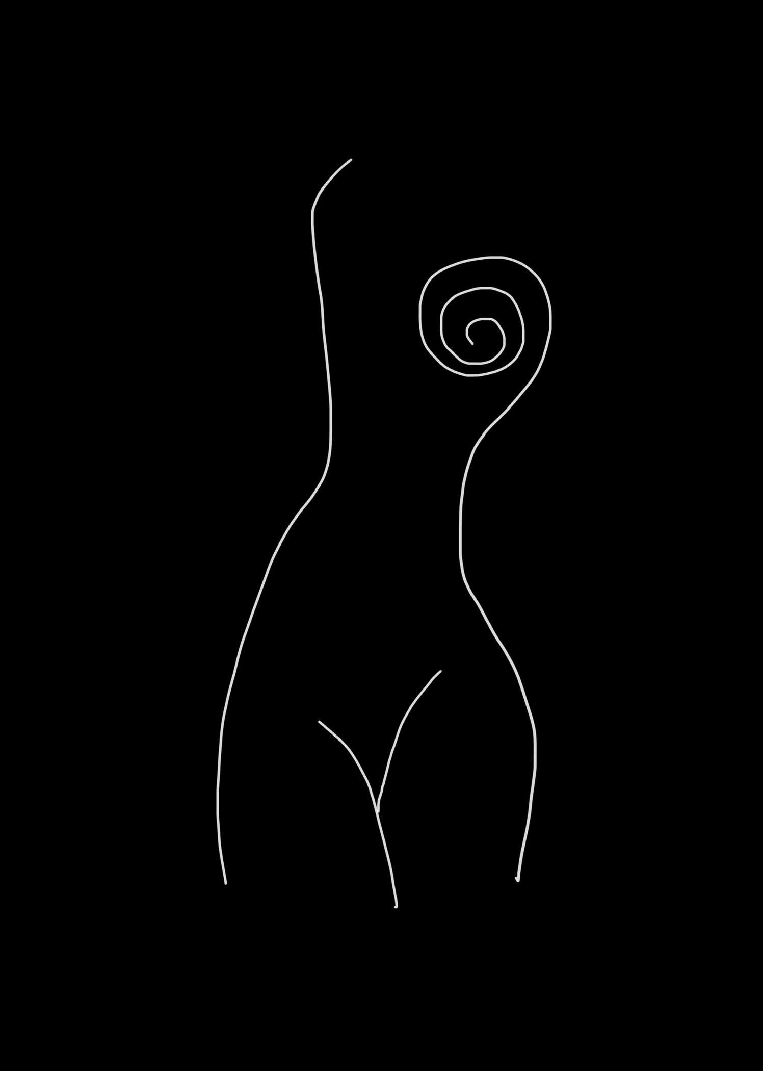 Venus II line-art print